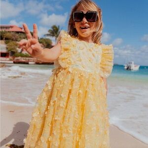 Fancy yellow party dress 6t Lola and the boys
